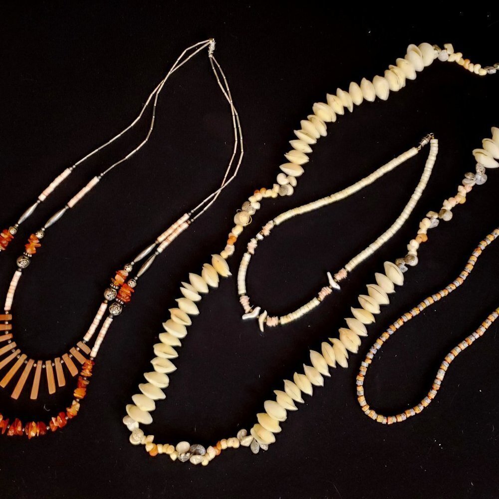 Lot of Beach Boho Shell Jewelry Necklaces